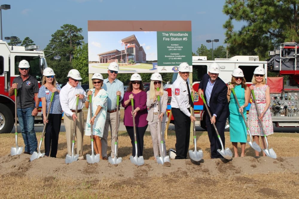 Fire Station No. 5 celebrates groundbreaking in The Woodlands