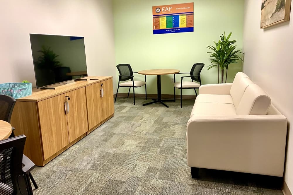 Houston City Council member Abbie Kamin unveils improvements to 911 decompression rooms