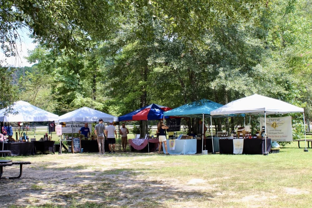 vendor tents