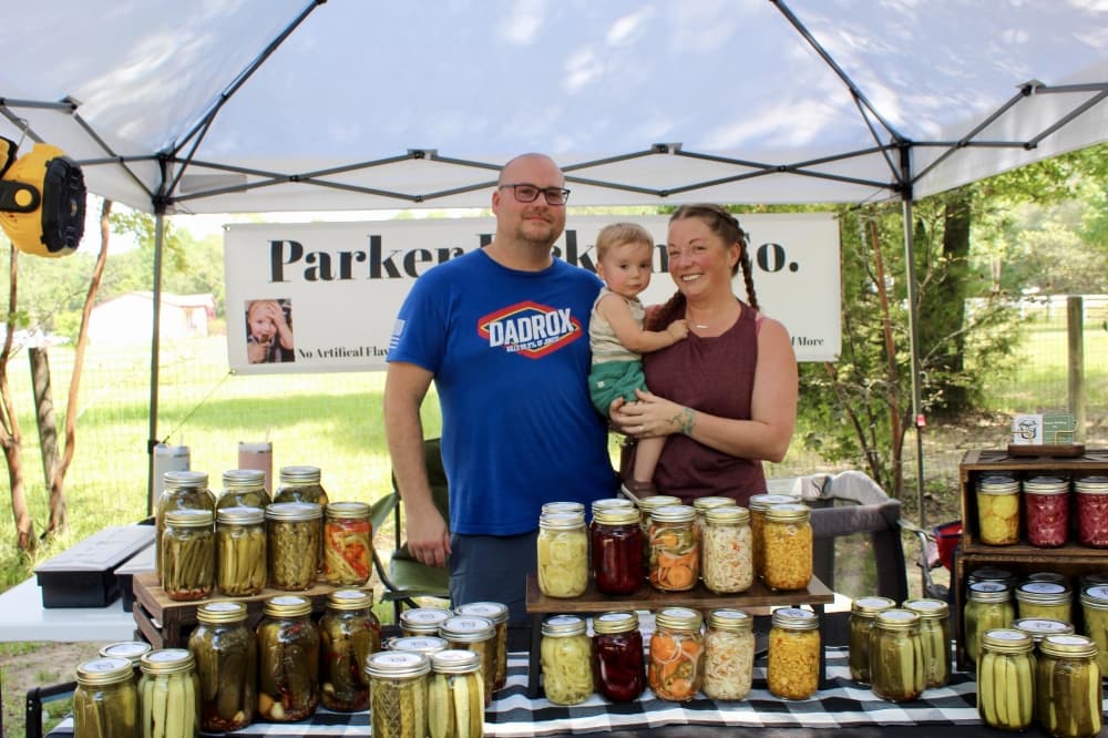 Pickle vendor tent