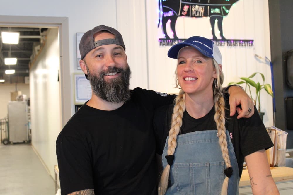 Hamm's Meat + Market owners Noah and Lacey Hester. 