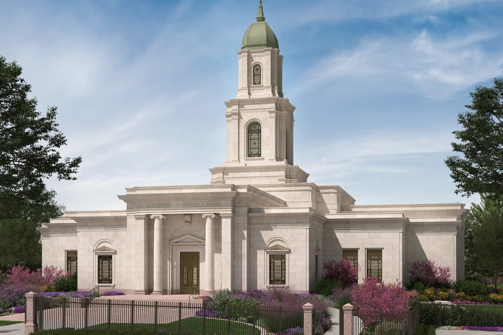 A rendering of the temple