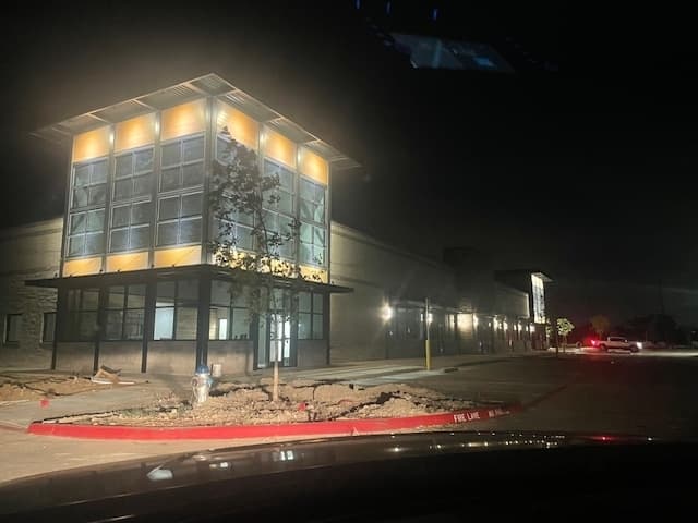 Building at night