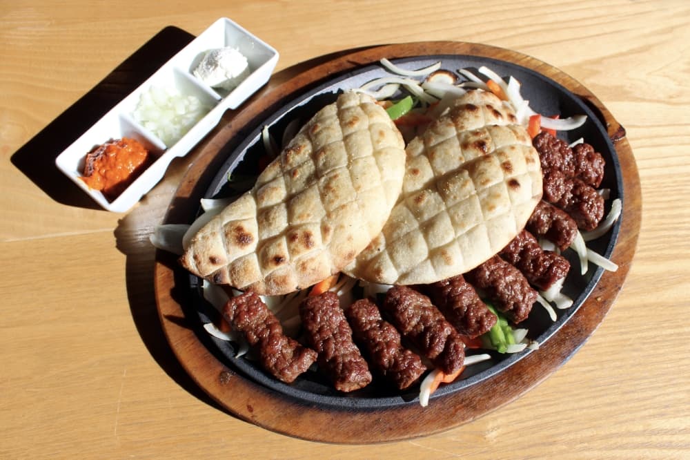 Cevapi on a plate