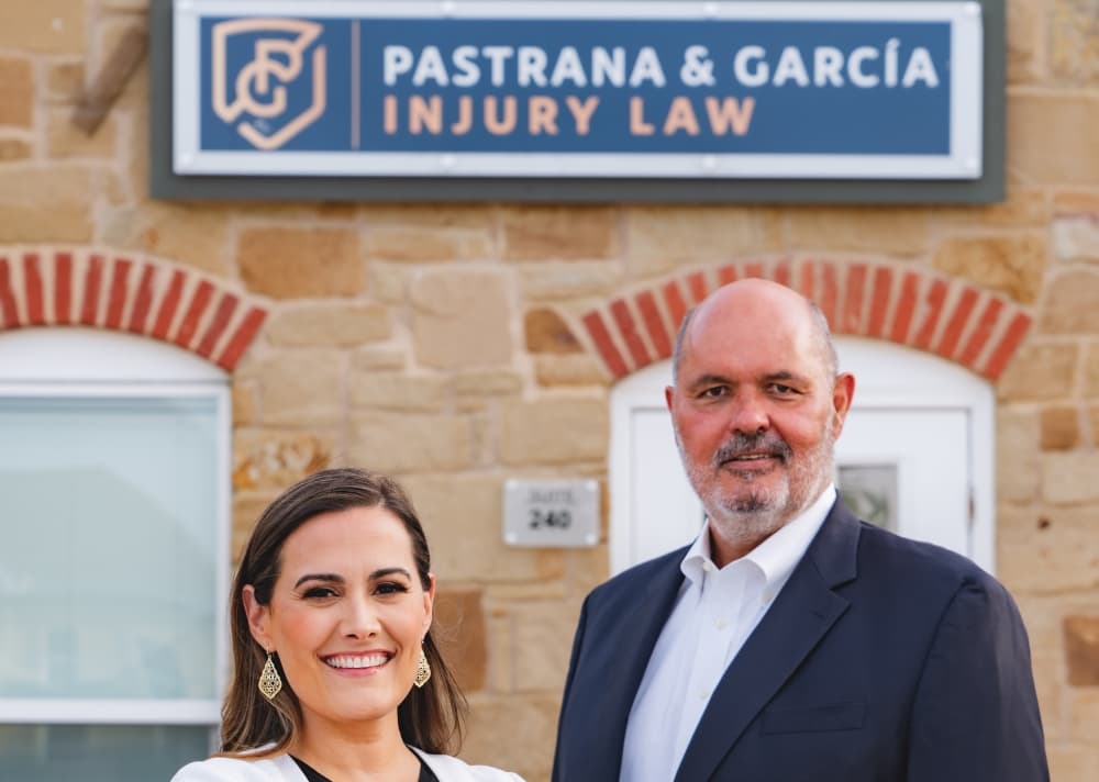 The Pastrana & García Personal Injury Law partners Steven Pastrana and Cristina García-Chappell pose for a photo. Photo credit: Lucero Valle Archuleta, Lucero Creative Business




