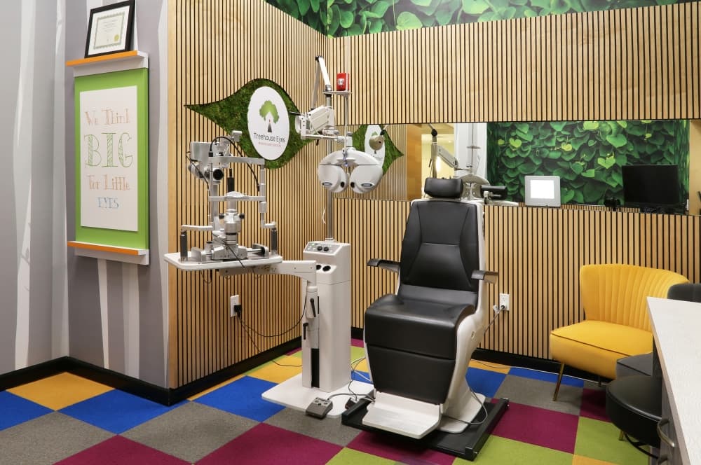 The Treehouse Exam Room helps children and their families feel right at hope for myopia management consultations. 