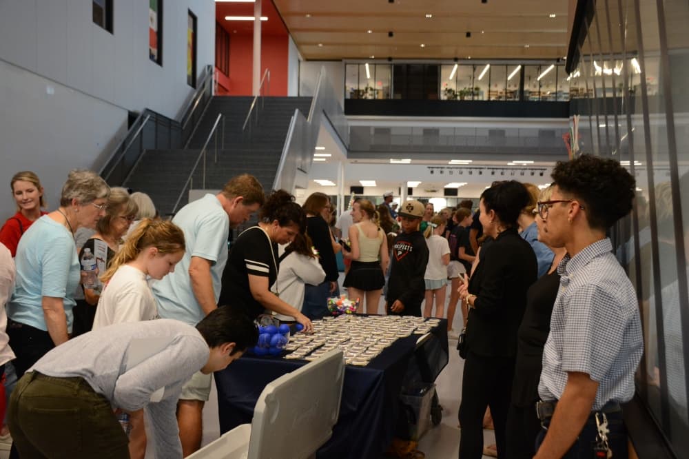 Following the ribbon cutting, members of the public were able to interact with local vendors inside Lake Highlands Middle School.