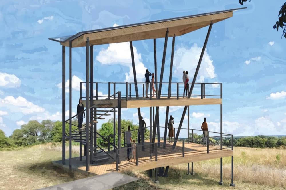 Rendering of Erwin Park lookout structure