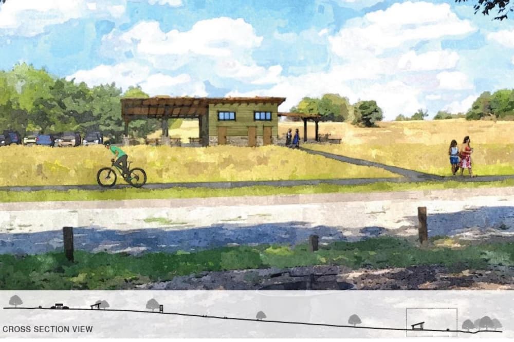 Rendering of Erwin Park pavilions