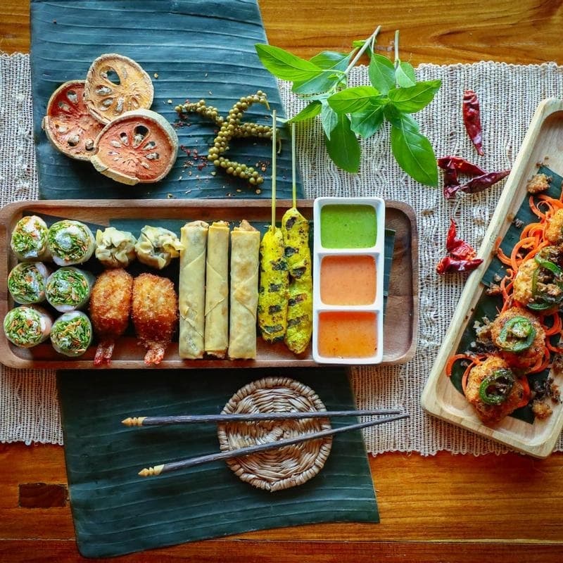plate with appetizers 