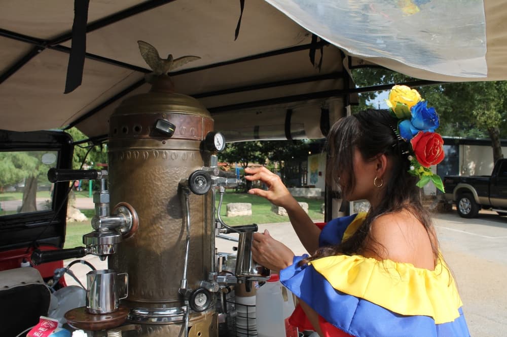 Colombian coffee machine