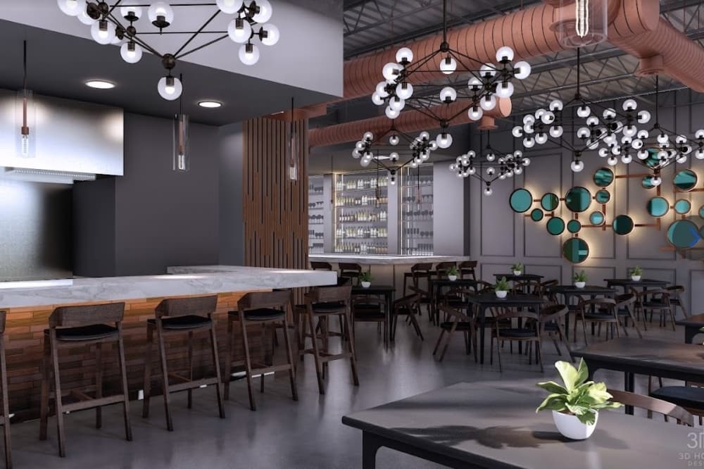 A photo of the restaurant's interior.