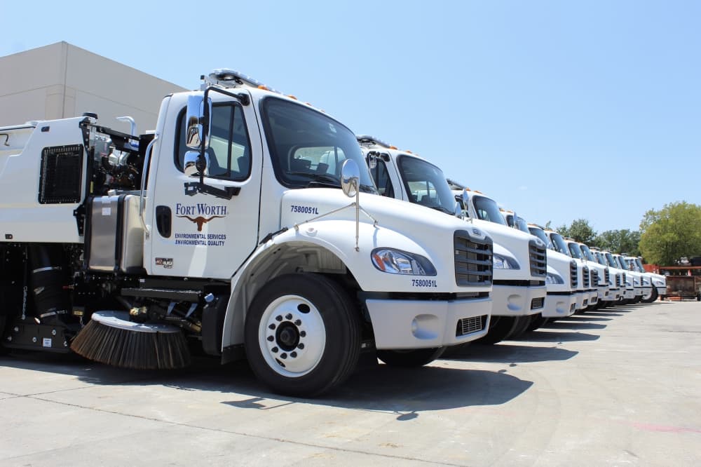 Fort Worth officials deploy 12 street sweepers for litter maintenance