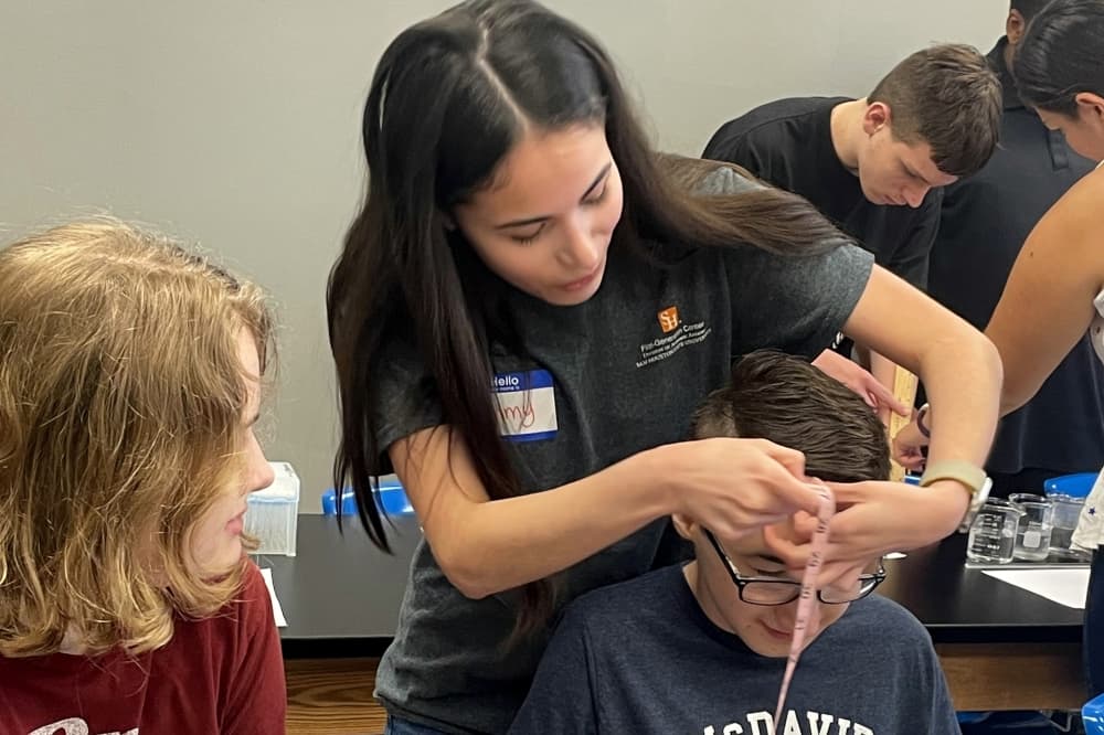 Texas Autism Academy, SHSU partner on student-taught biology labs
