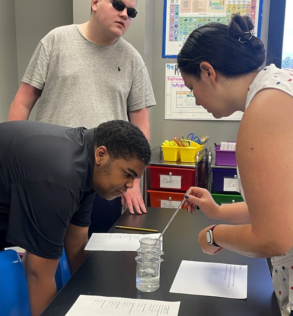 Students teach biology labs