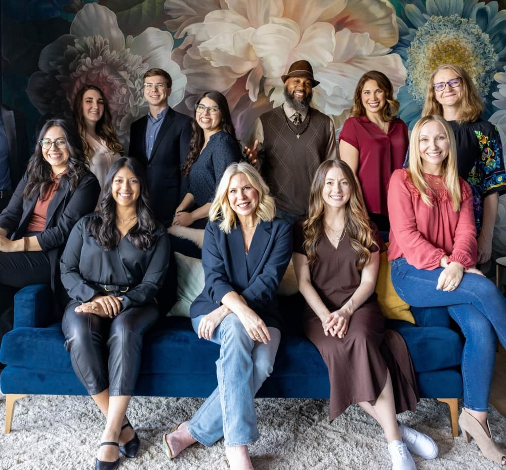 Dr. Smith sits alongside her team at The Center for Vision Development