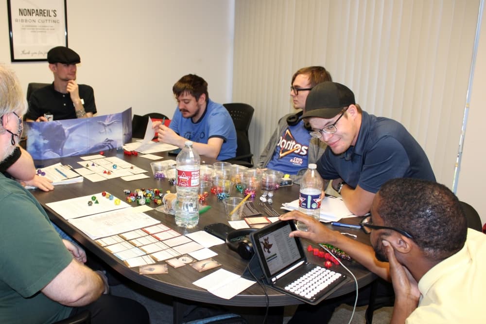 Dungeons and Dragons is one of the social clubs students can participate in at nonPareil. (Karen Chaney/Community Impact)
