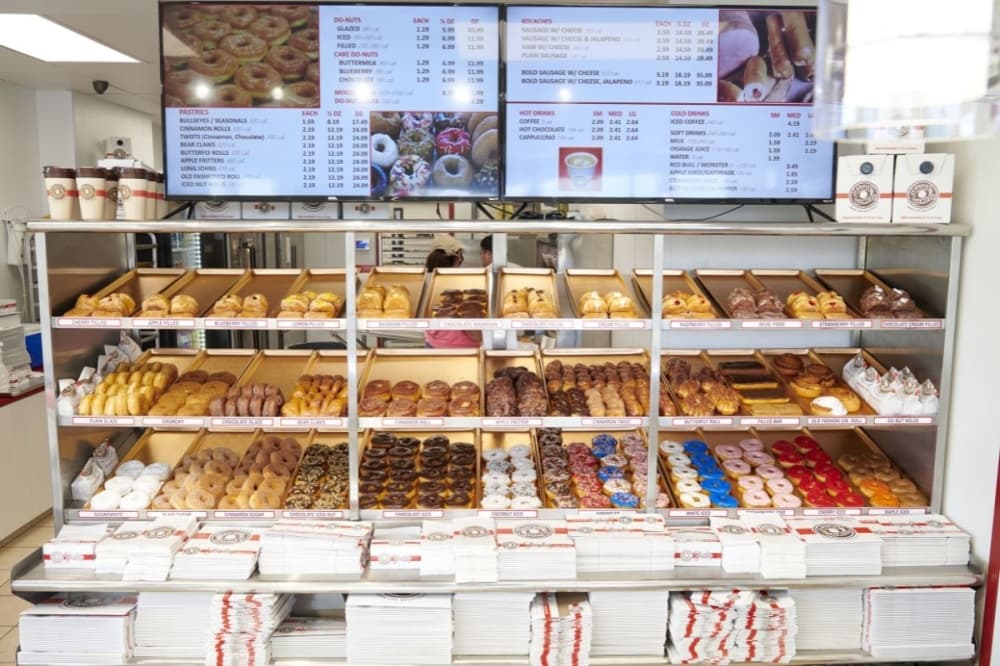 The new location offers a variety of doughnuts, kolaches, bear claws and coffee. (Courtesy Shipley Do-Nuts)