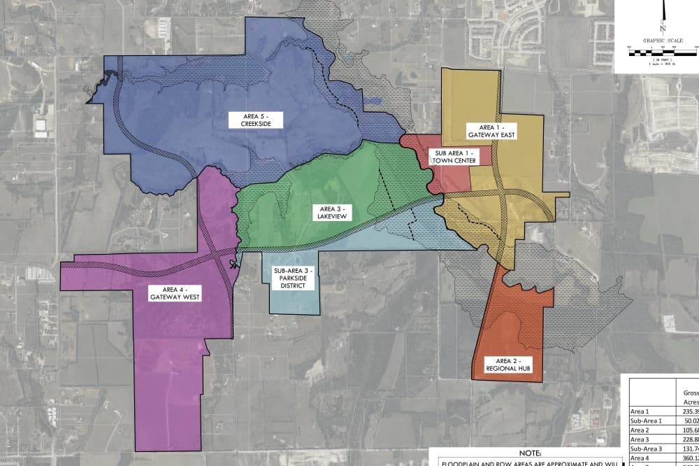 Honey Creek district map