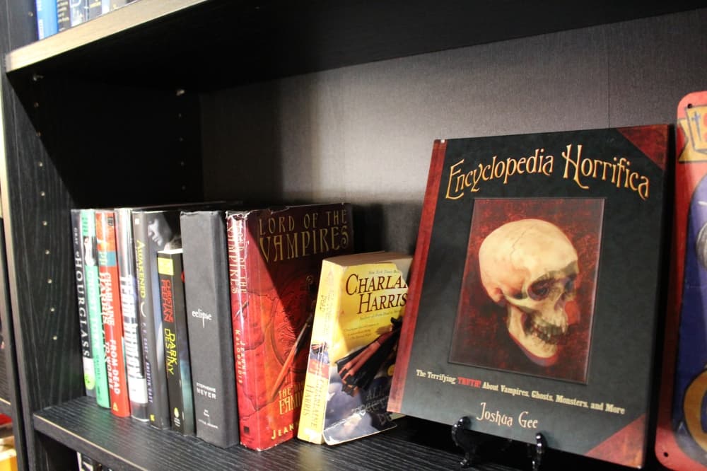The cafe and boutique sells books from genres like mystery, paranormal, thriller, true crime and more. (Sarah Hernandez/Community Impact)
