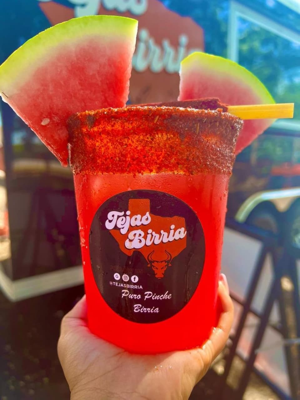 Image shows agua fresca