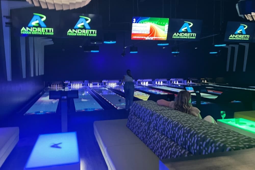 a person bowling