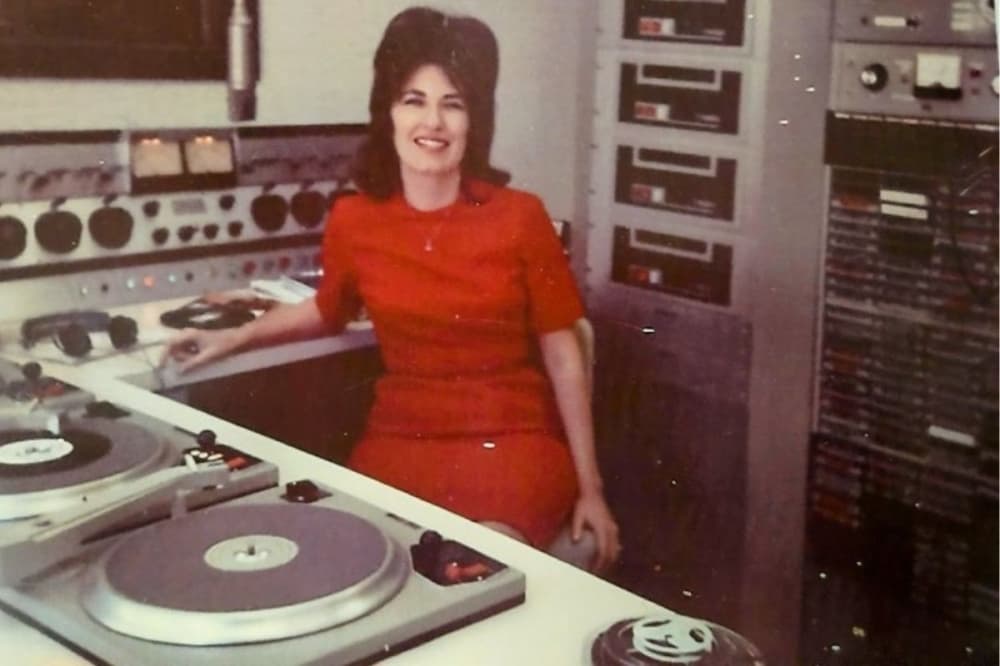 Mary worked in Conroe radio her whole career at the station KMCO before it became KIKR and then KVST. (Courtesy Mary McCoy)