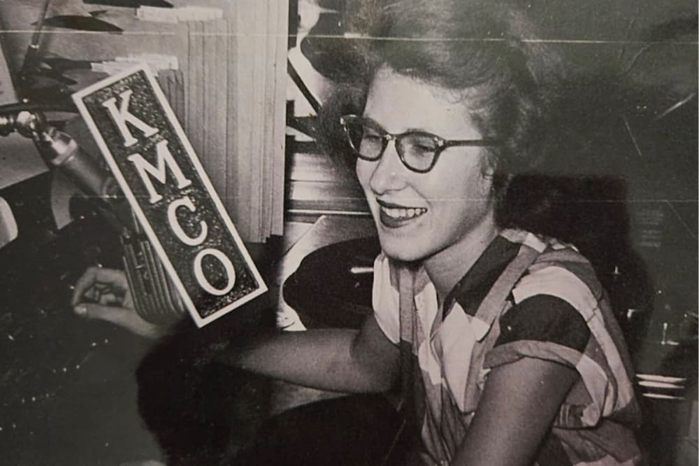 Mary McCoy said she'd spend hours watching the station’s engineers and DJs, she said, soaking in the knowledge until one day she found herself behind the control board at age 12. (Courtesy Mary McCoy)