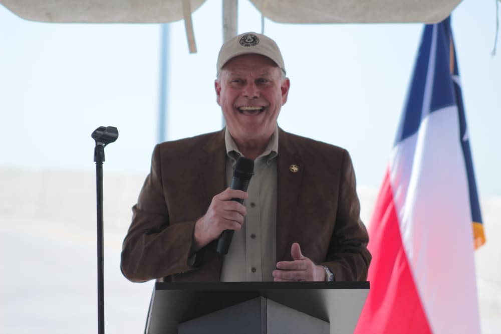 Precinct 1 Commissioner Vincent Morales said the county is planning for the future extension of the Westpark Tollway to Simonton. (Kelly Schafler/Community Impact)