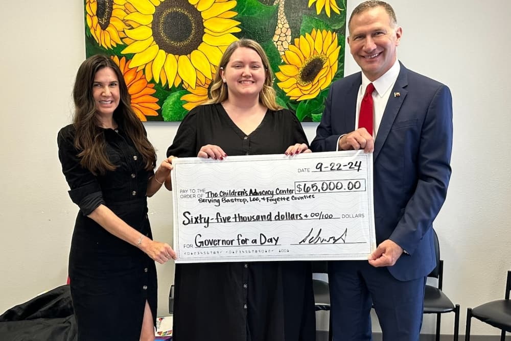 Bastrop Children’s Advocacy Center receives $65K donation