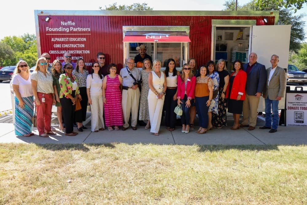 Northwest ISD Education Foundation takes teacher supply shop mobile with Neffie