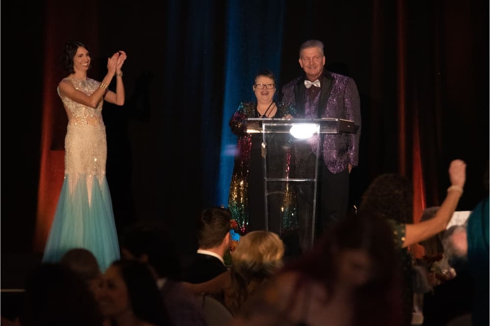 A photo from a previous ball hosted by the animal shelter. 