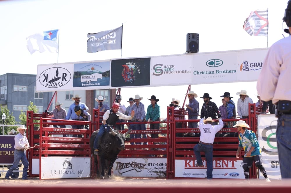 bullfighter on bull