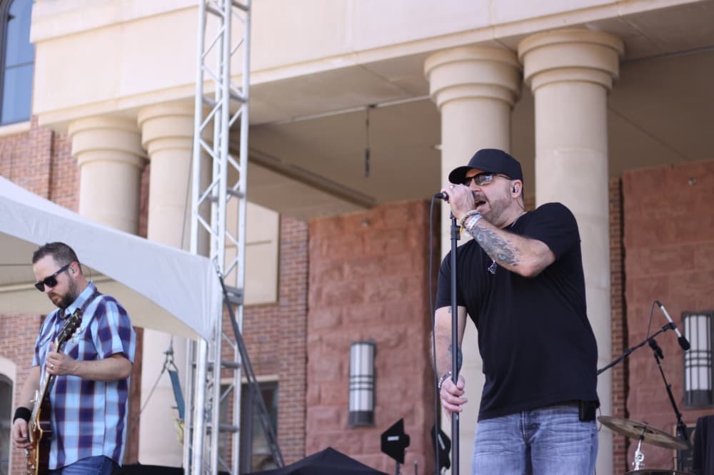 A live band playing 