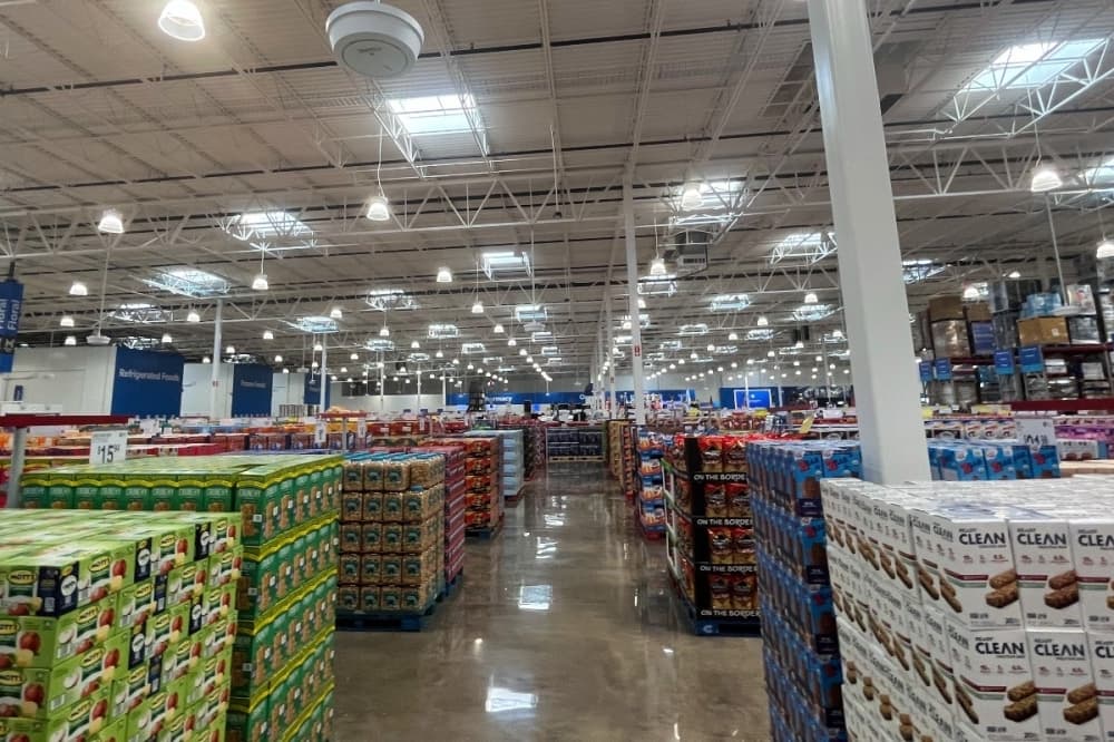 aisles of merchandise 