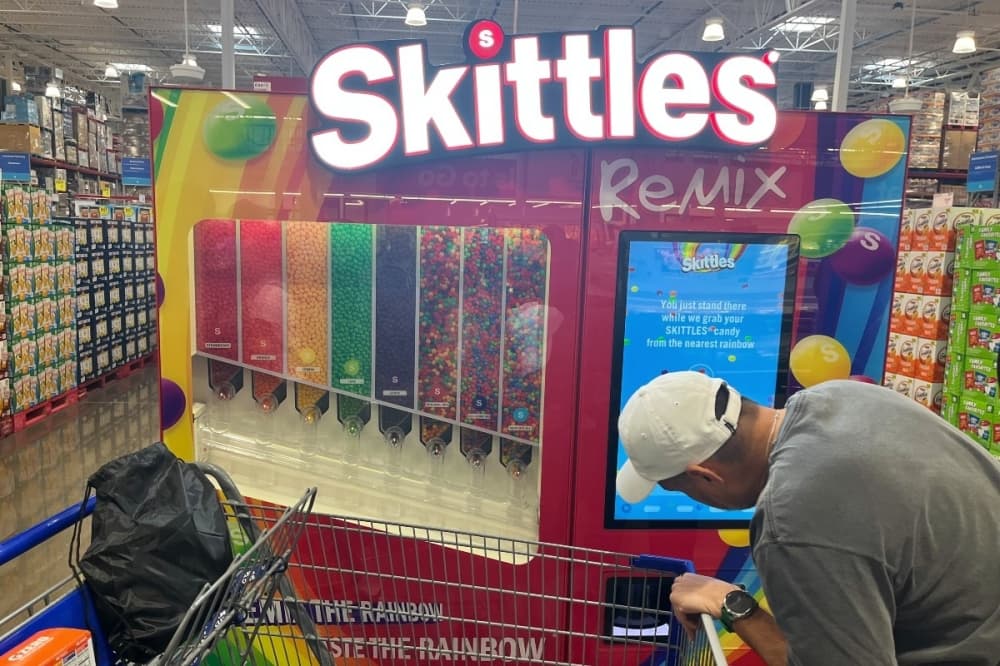 skittles machine 