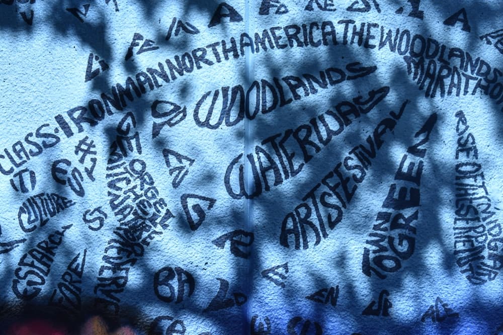 words painted on a mural