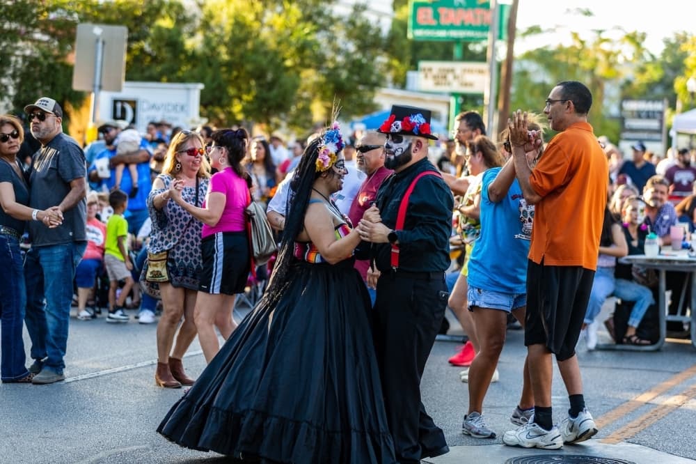 Image shows a festival
