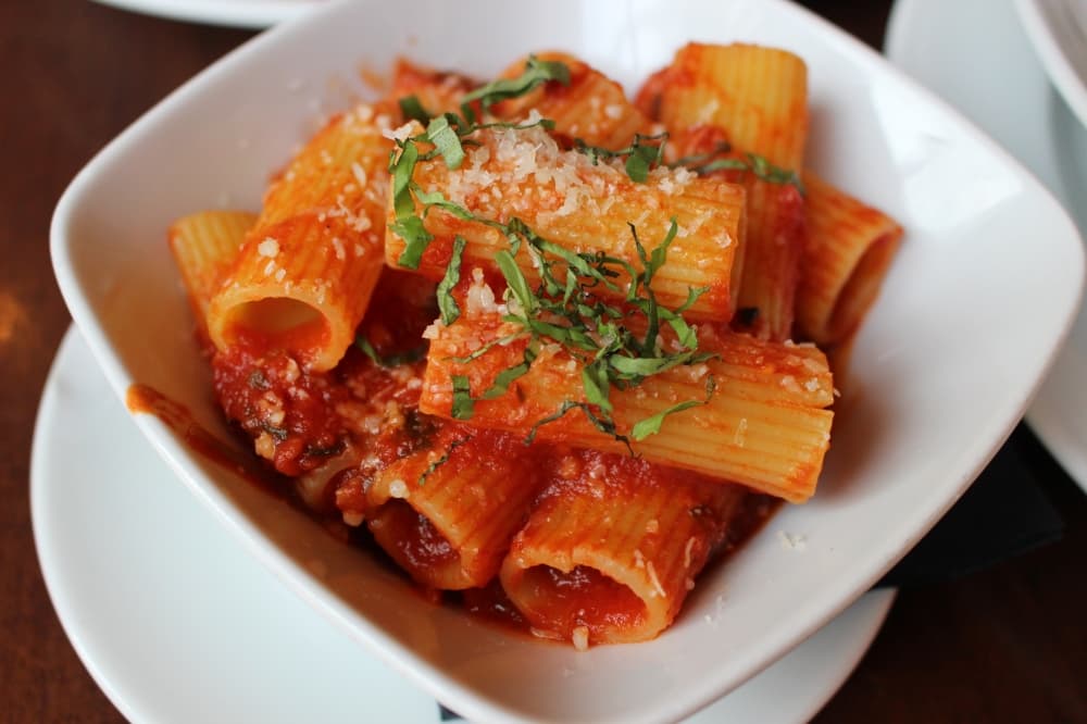B.B. Italia serves a variety of pasta, including rigatoni in vodka sauce ($23) with tomato, cream and smoked bacon; 20-layer lasagna and bolognese. (Asia Armour/Community Impact)
