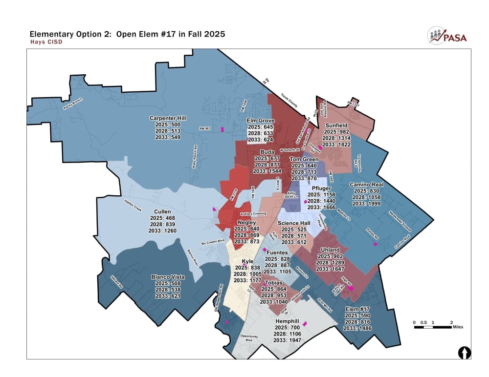 Attendance zone map draft 