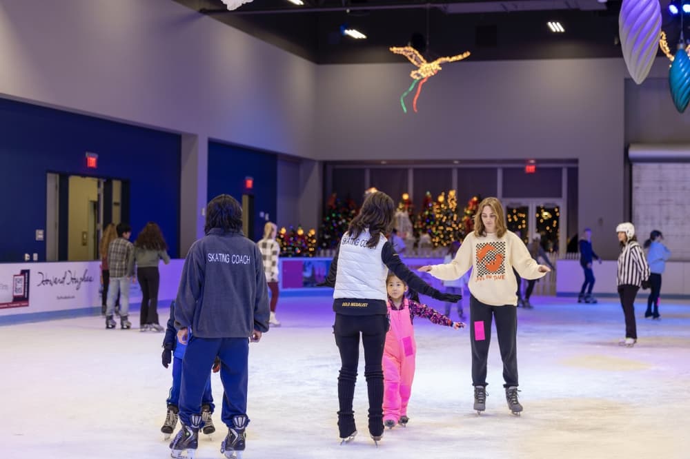 people ice skating
