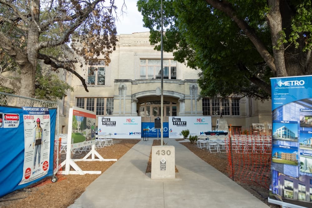 The center is located in the former New Braunfels High School building at 430 W. Mill St. (Courtesy New Braunfels Youth Collaborative)