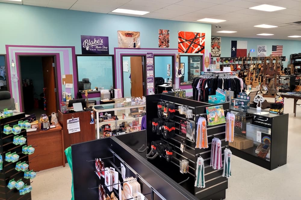 The inside of the store is shown.