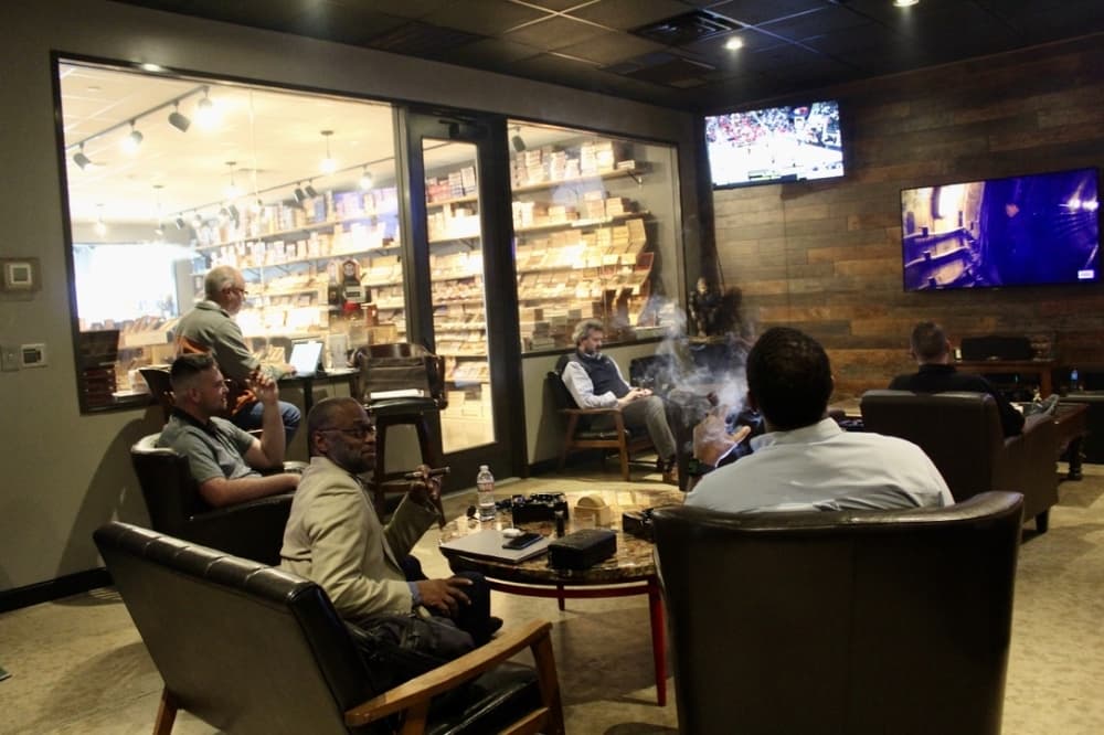 Membership incudes access to the cigar lounge. (Jovanna Aguilar/Community Impact)