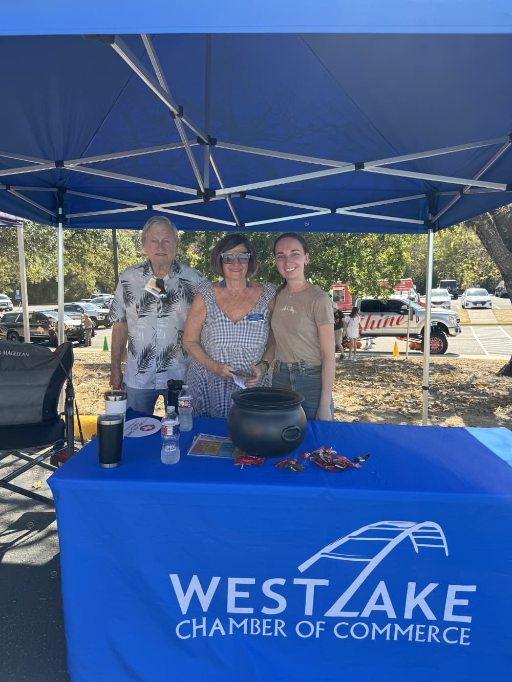 The West Lake Hills Chamber of Commerce operated a booth during the city’s Public Safety Day celebration. (Courtesy West Lake Hills Police)