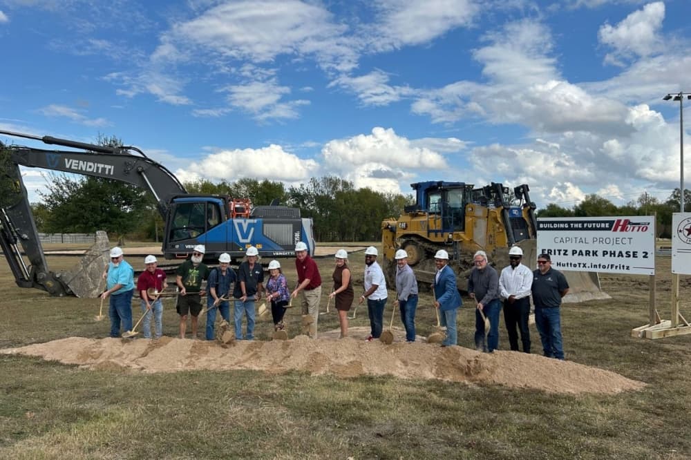Hutto breaks ground on phase two of Fritz Park improvements