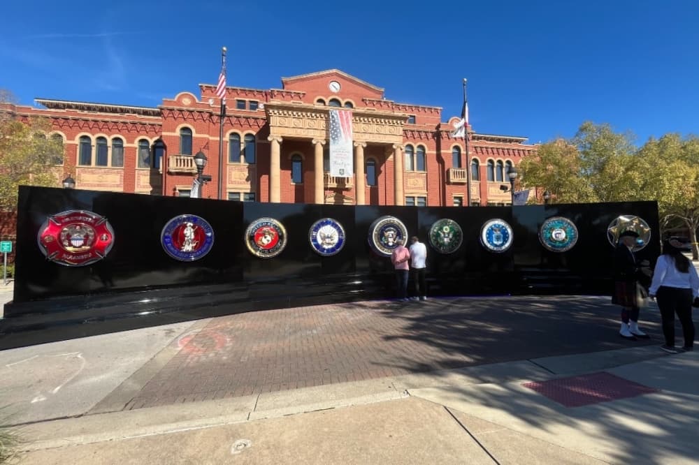 wall with logos