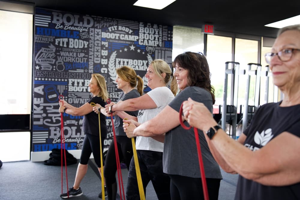 People working out at Fit Body Boot Camp