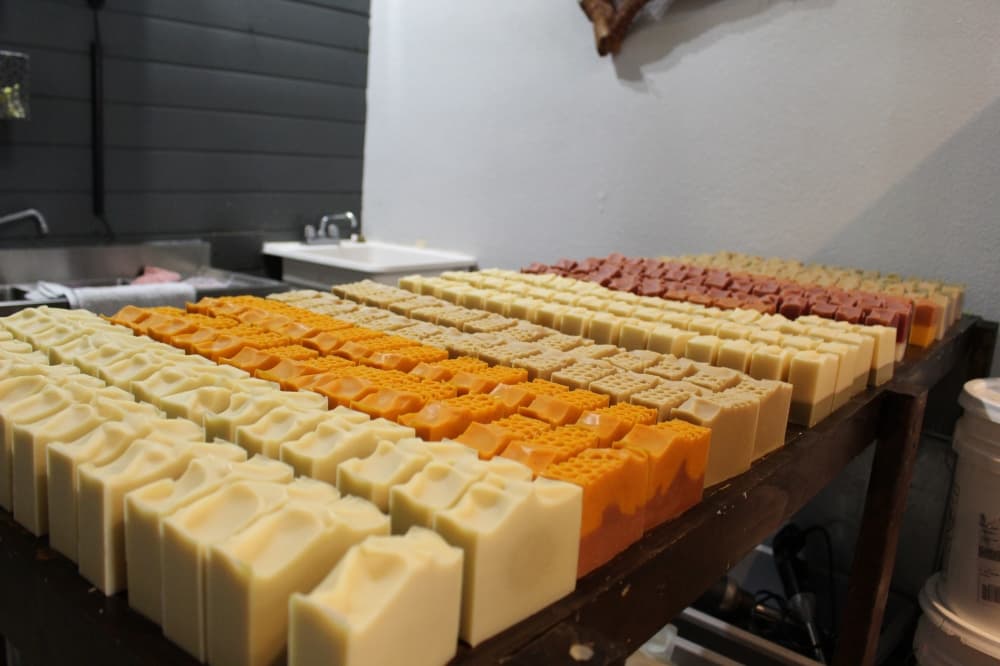 soaps being made