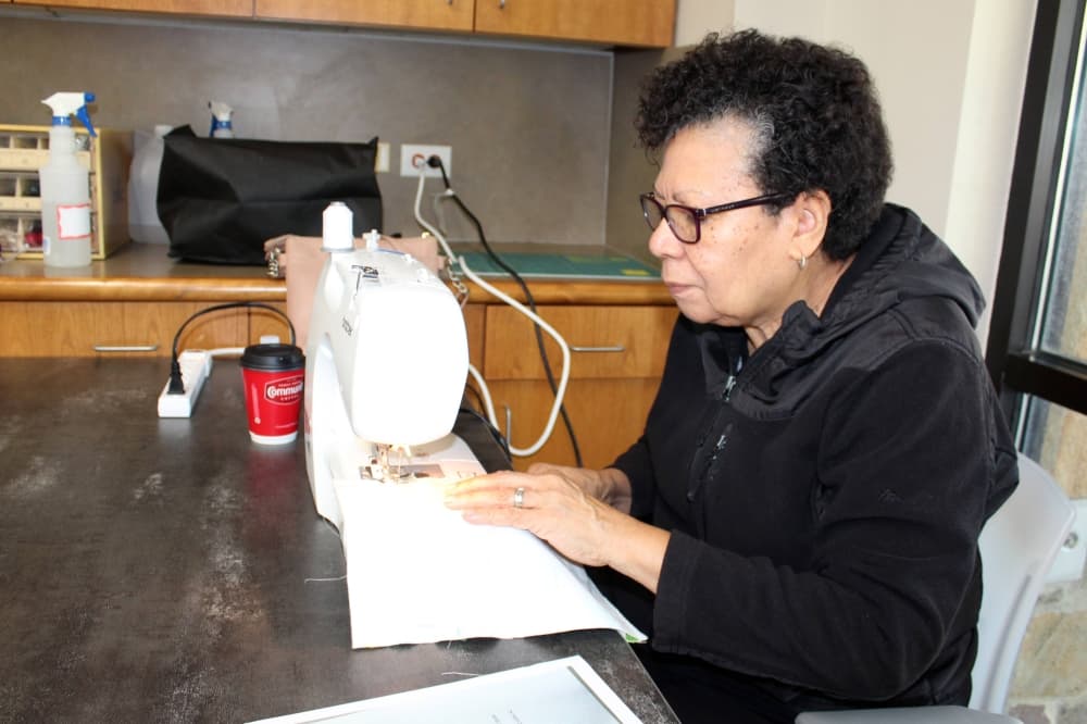 Female sewing.